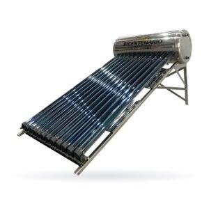 Calentador solar BTS-12 Bicentenario 130 L baja presión, vista tres cuartos